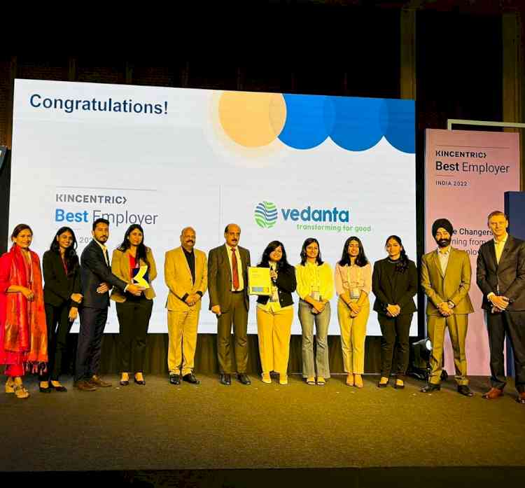 Vedanta recognised as Kincentric Best Employer 2022