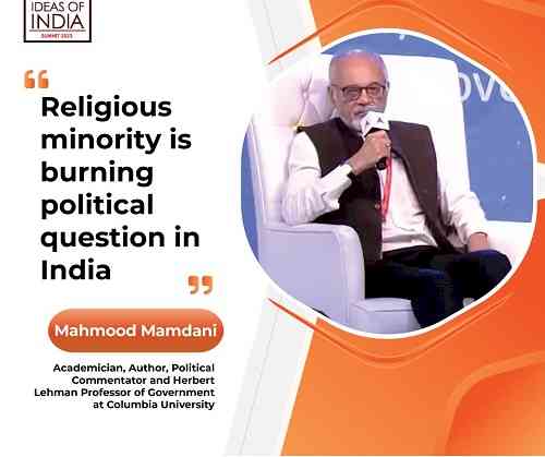 “In India Religion is Highly Politicized” says Mahmood Mamdani