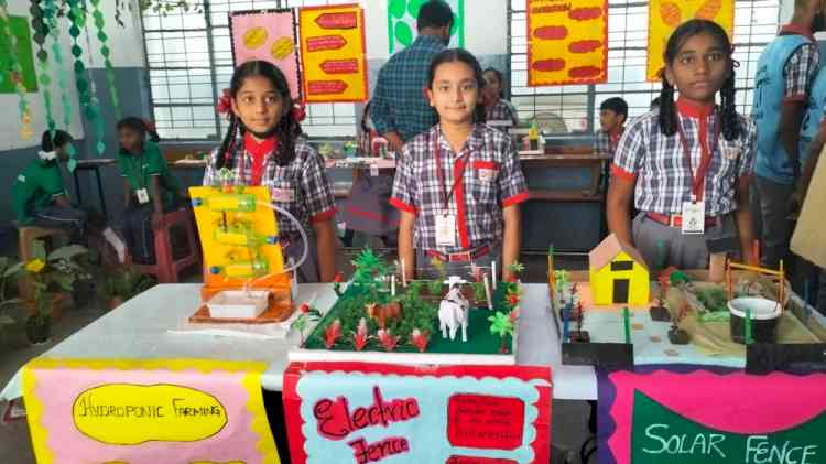 National Science Day celebrated at Sri Triveni schools