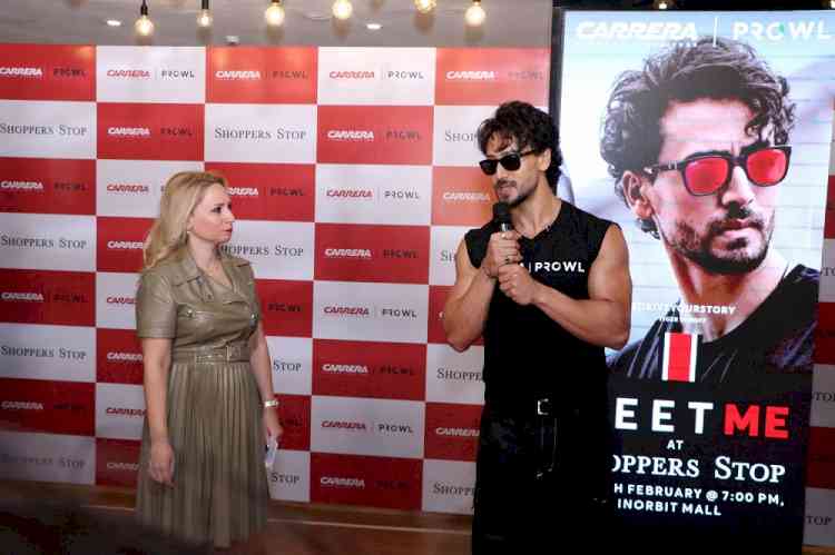 Shoppers Stop welcomes youth sensation Tiger Shroff to launch Carrera X Prowl eyewear collection at their Malad store