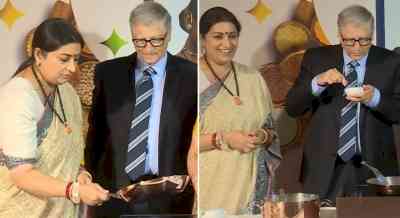 Bill Gates gives 'tadka' to 'khichdi' with Smriti Irani's help
