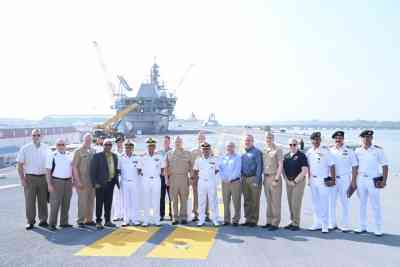 US delegation appreciates India for operating LCA from indigenous carrier