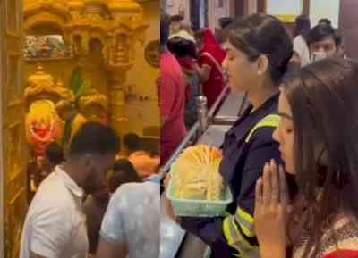 Amandeep, Srishti seek blessings at Siddhivinayak Temple