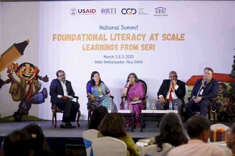 Foundational Literacy takes centre stage at the SERI summit organized by Room to Read India, USAID, and RTI 