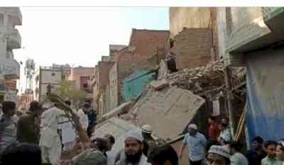 Abandoned building collapses in Delhi's Bhajanpura, no casualties
