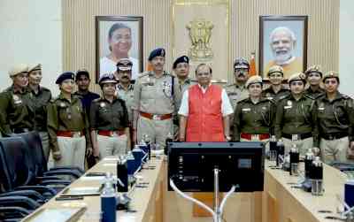 10 Delhi Police women officers felicitated by L-G on Women's Day