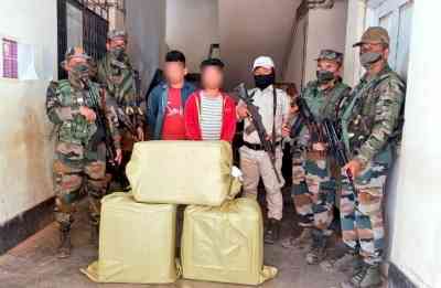 Drugs worth Rs 55.86 cr smuggled from Myanmar seized in Manipur