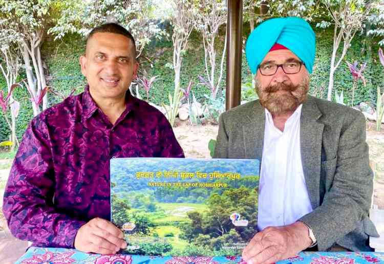 Pictorial work on nature of Hoshiarpur - an eye opener for NRIs around globe Charanjit Singh Batth           
