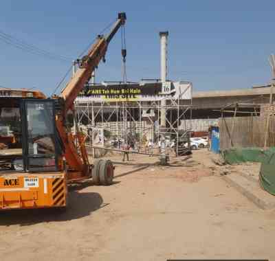 MCG uproots 19 illegal unipoles from Dwarka Expressway, SPR Road