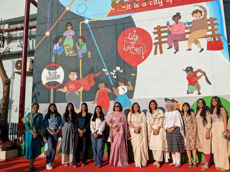 `Delhi - A City of Women’: Vedica Foundation & Delhi Metro inaugurate a mural on women empowerment at Dwarka 