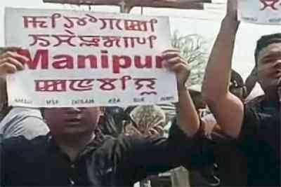 Student bodies stage protest in Manipur seeking NRC implementation