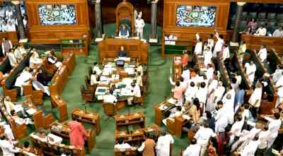 Parliament adjourned till Wed amid protests by treasury benches, oppn