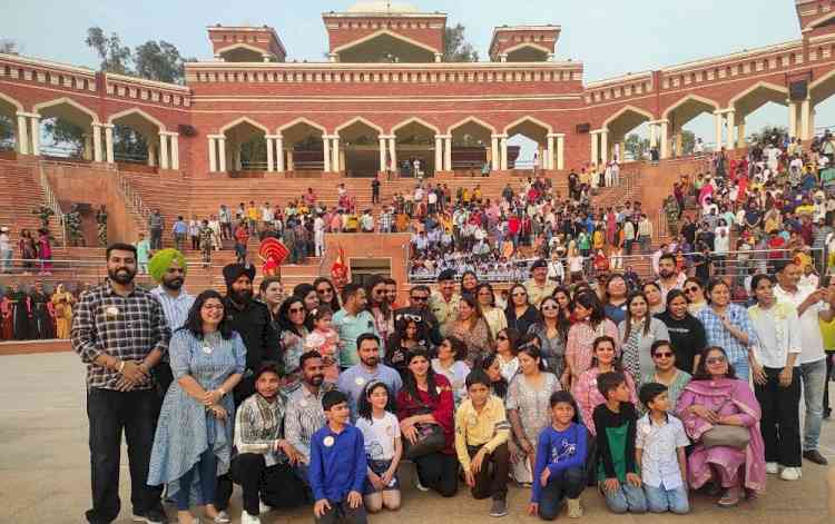 Staff from DCM Young Entrepreneur School witness electrifying drill at Hussainiwala  