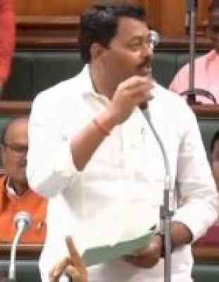 BJP MLA suspended for 'breaking' microphone' in Bihar Assembly, party protests