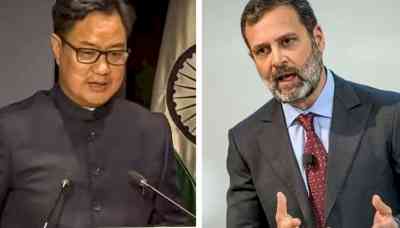 People must raise voice against those who defame India: Rijiju attacks Rahul