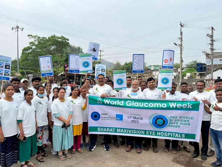 Sharat MaxiVision Eye Hospital Organizes Rally to Create Awareness of Glaucoma on World Glaucoma Week  