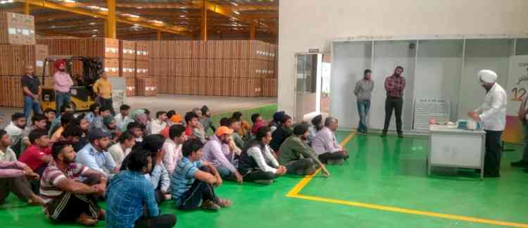 108 Ambulance organizes First Responder Program for employees of Godrej Warehouse, Mehtabpur Patiala