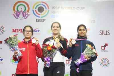 ISSF World Cup: Manu Bhaker wins India's sixth medal, China claims sixth gold