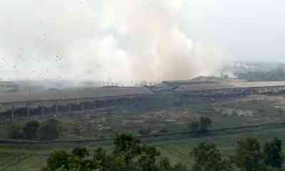 Fire flares up again in Kochi's Brahmapuram waste dump yard