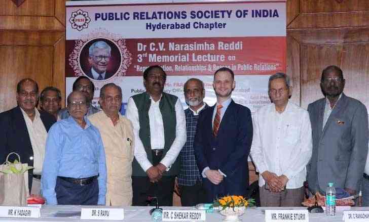 Dr CV Narasimha Reddi 3rd Memorial Lecture’ on “Representation, Relationships, and Reason in Public Relations held