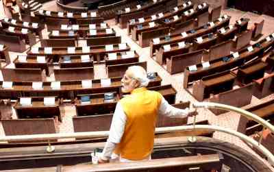PM Modi inspects new Parliament building during surprise visit