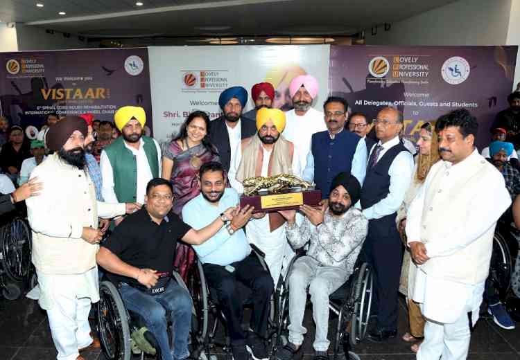 Chief Minister of Punjab Bhagwant Mann interacted with people with Spinal Cord Injuries at LPU campus