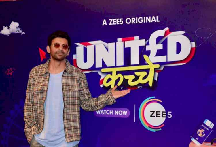 Sunil Grover promotes his latest web series, United Kacche in Chandigarh