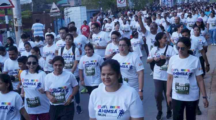 More than 3000 participated in JITO Ahimsa Run