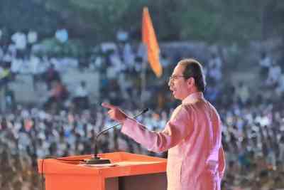 Uddhav's roar at MVA mega-rally: 'Learn from Israel how to save democracy'