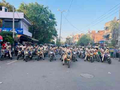 Heavy security forces deployed in Delhi's Jahangirpuri on Hanuman Jayanti