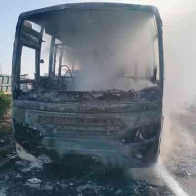 Gurugram: Bus, factory gutted in separate fire incidents, no casualties