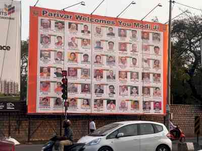 'Parivar welcomes you Modi Ji' hoardings come up in Hyderabad