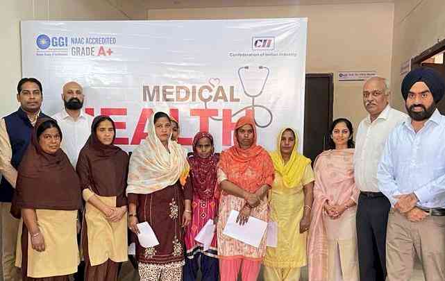 CII ludhiana zone in association with in gulzar group of institutions organised free health check- up camp