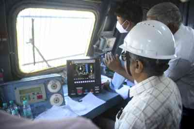 Railway Board Chairman inspects 'Kavach' system in Hyderabad