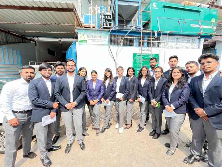 Students visited NDB, Healthcare and Sethi Distributors in Parwanoo