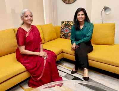 Sitharaman meets IMF's Gita Gopinath, discusses downside risks to economy