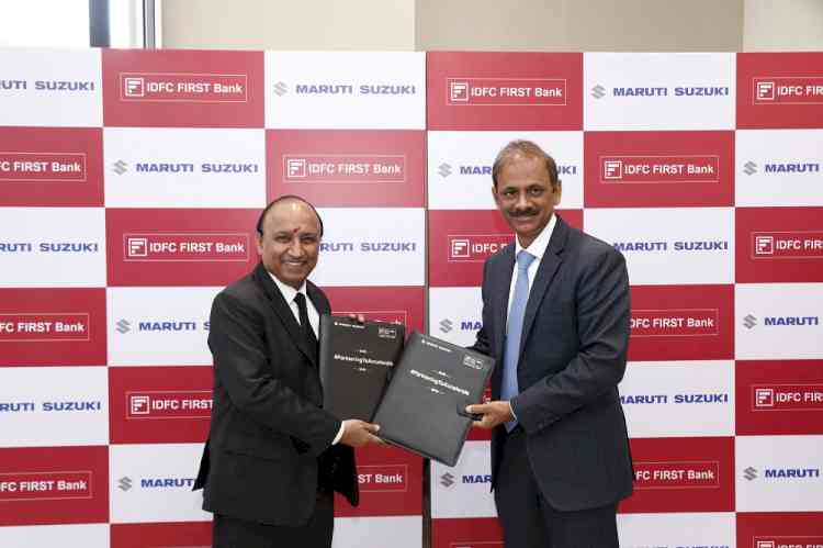 Maruti Suzuki and IDFC FIRST Bank enter into strategic partnership to offer personalised vehicle financing options