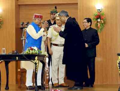Justice Aparesh Kumar Singh sworn-in as 8th CJ of Tripura HC