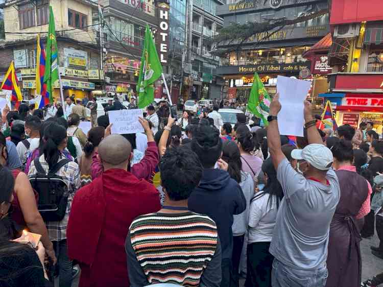 Tibetan Organisations rally in support of Dalai Lama