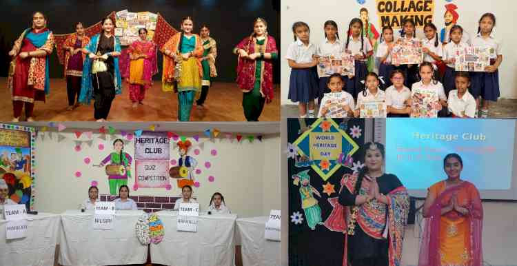 The students of the Heritage Club of Innocent Hearts celebrated ‘World Heritage Day’ under the theme 'Hamari Virasat, Hamari Sanskriti'