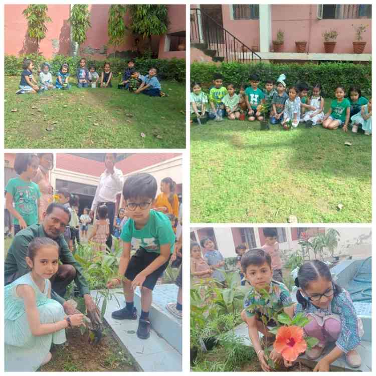 Earth Day celebration at Apeejay School