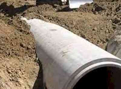 Old mortar recovered from public drainage in Delhi