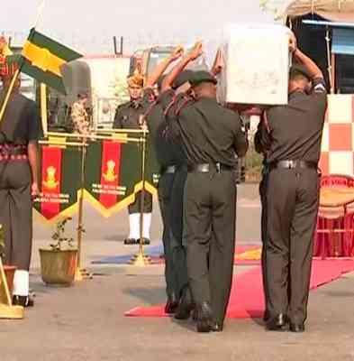 Mortal remains of martyred Odia Army jawan reaches native village