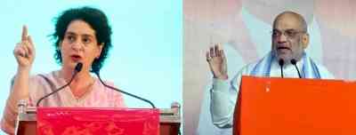 K'taka polls: High voltage campaigning by Priyanka Gandhi, Amit Shah