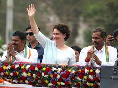 Priyanka Gandhi appeals to K'taka voters to 'stand with Congress'