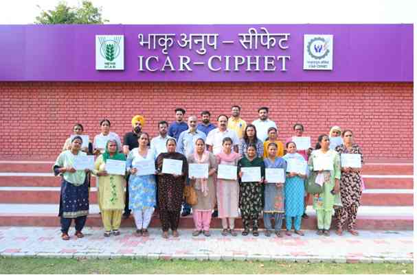 Training on post-harvest management conducted at ICAR-CIPHET Ludhiana