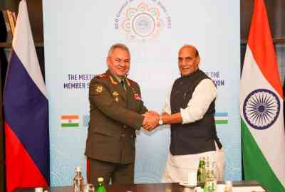 SCO Defence Ministers' meet: Rajnath holds bilateral talks with Russian counterpart