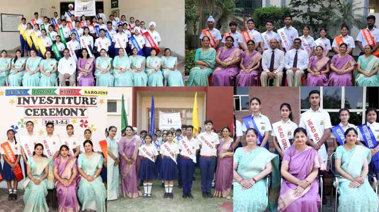 Student Council took oath in five schools of Innocent Hearts