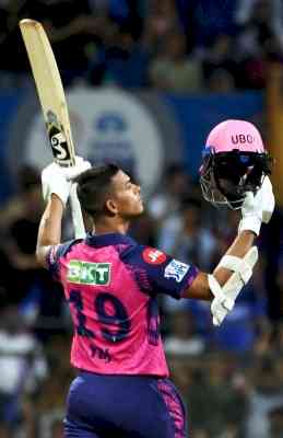 IPL 2023: Yashasvi Jaiswal's stunning 124 propels Rajasthan to massive 212/7 against Mumbai