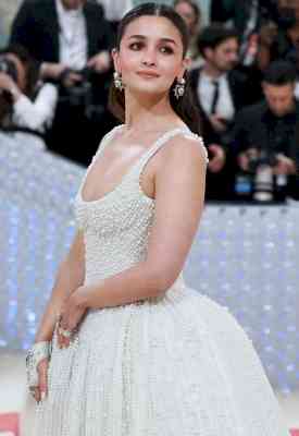 Alia Bhatt makes Met Gala debut in floor-sweeping 'Made in India' white gown